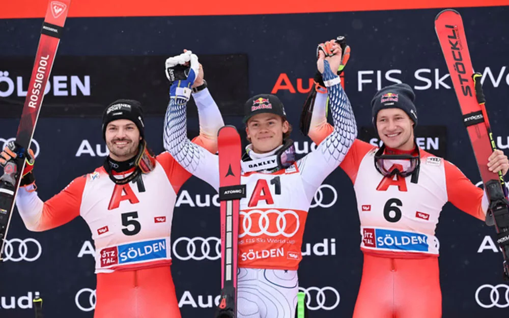 Braathen began the season with a victory in Sölden and extended his giant slalom winning streak