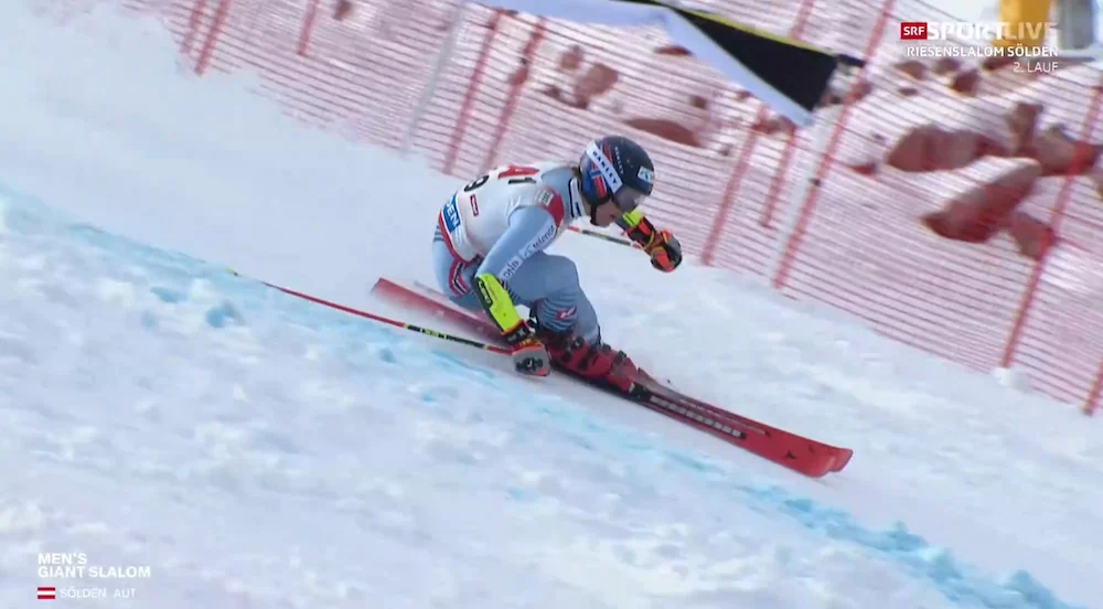 Braathen Leads After First Run of Giant Slalom in Sölden