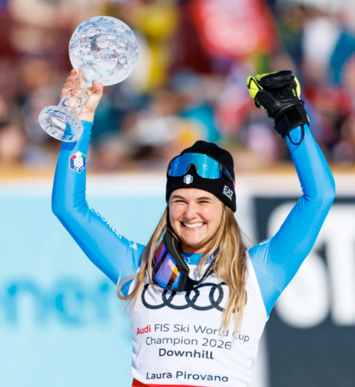 Laura Pirovano wins race and globe