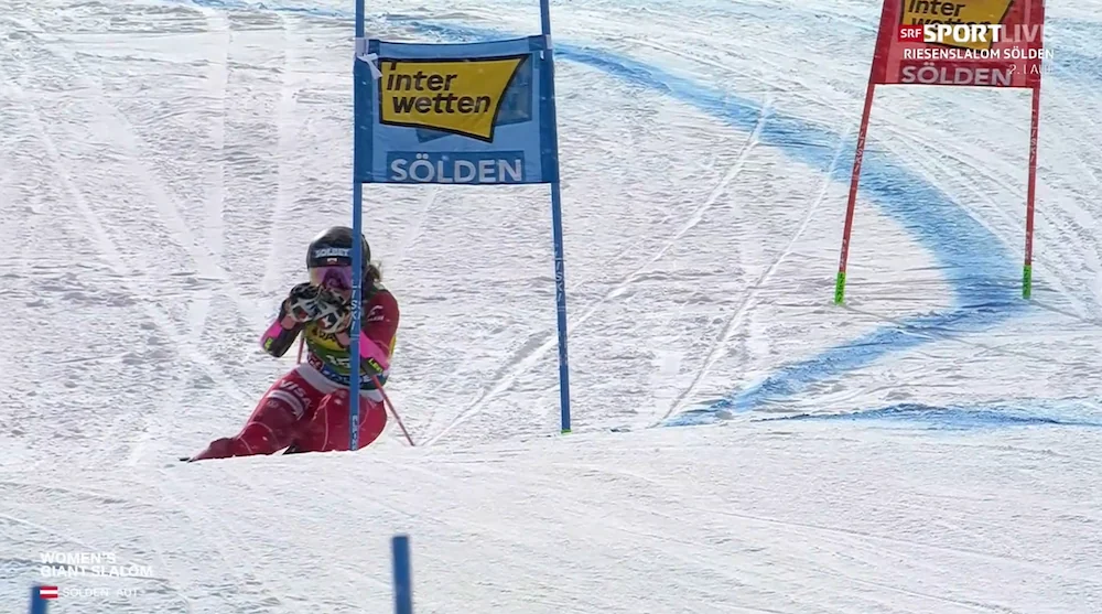 Shiffrin leads in Sölden, targeting her first giant slalom victory in 1,031 days