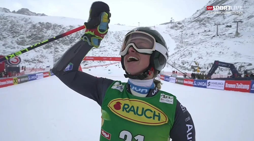 Shiffrin leads in Sölden, targeting her first giant slalom victory in 1,031 days