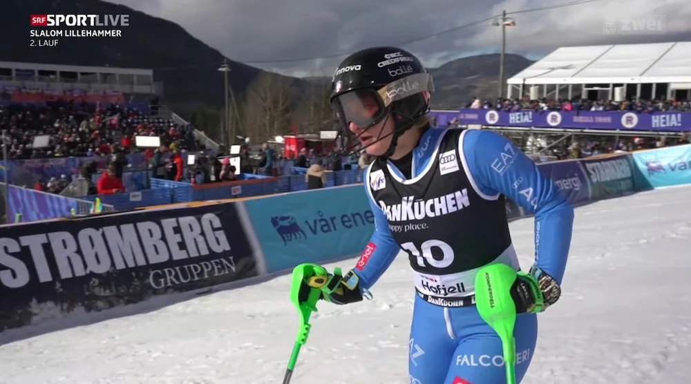 Shiffrin leads Hafjell slalom, nears overall World Cup