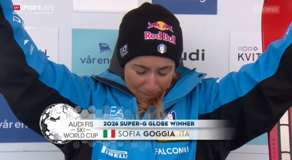 Sofia Goggia wins the World Cup in super-G