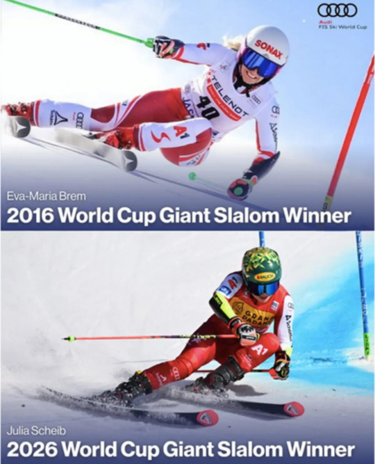 Юлия Шайб выиграла Кубок мира в гигантском слаломе