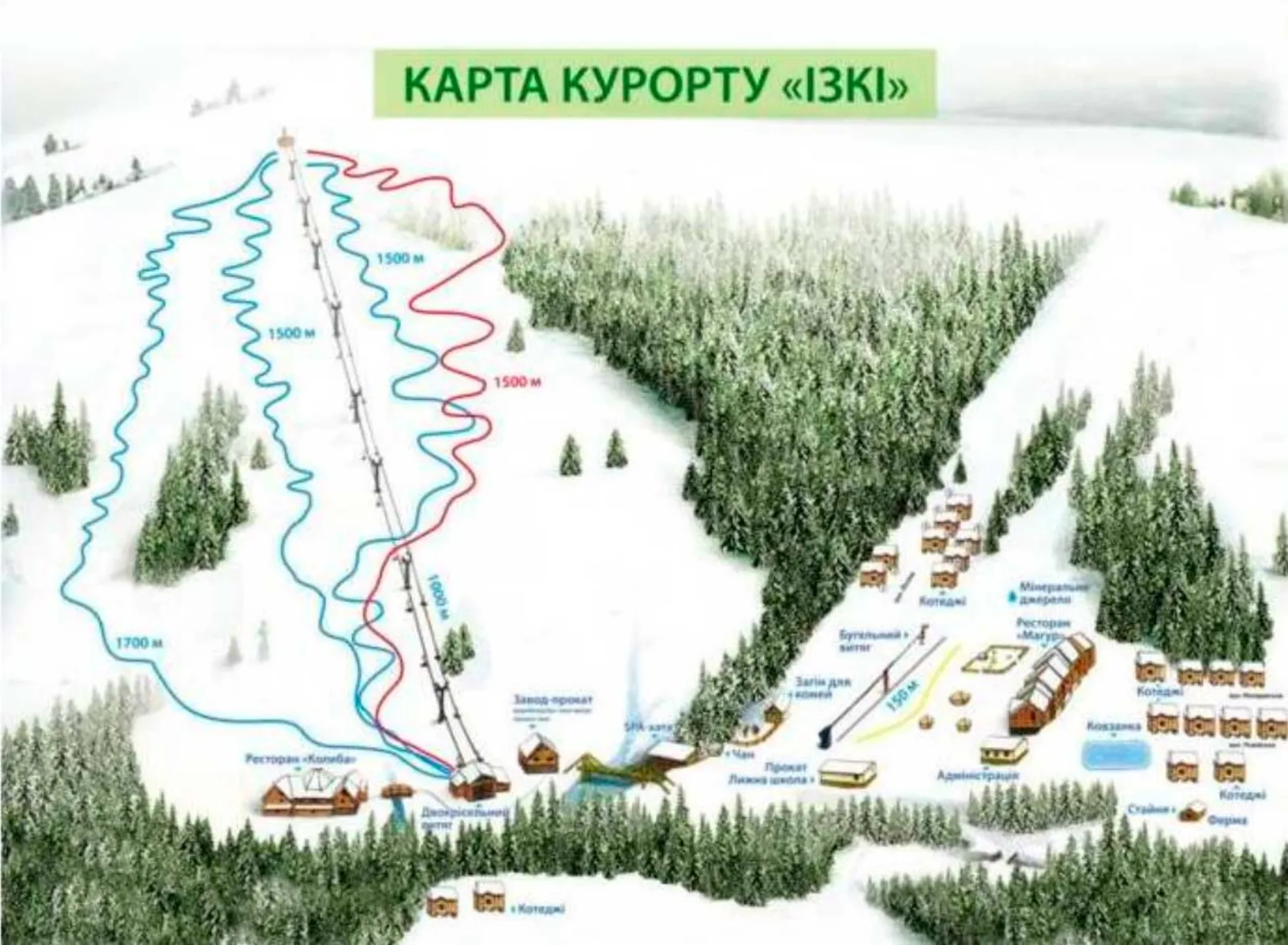 Карта склонов - Изки