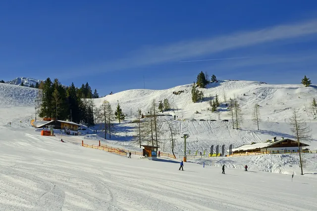 Rossfeld ski slope - Ski Resort Berchtesgaden, Nationalpark Berchtesgadener Land, Upper Bavaria, Germany