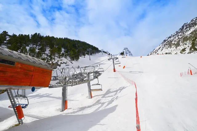 Arinsal ski resort in Andorra Pyrenees