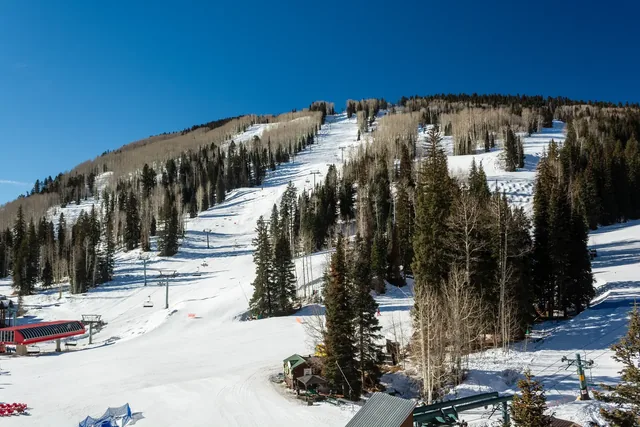 Purgatory Ski and Snowboard Resort on a Sunny Winter Day