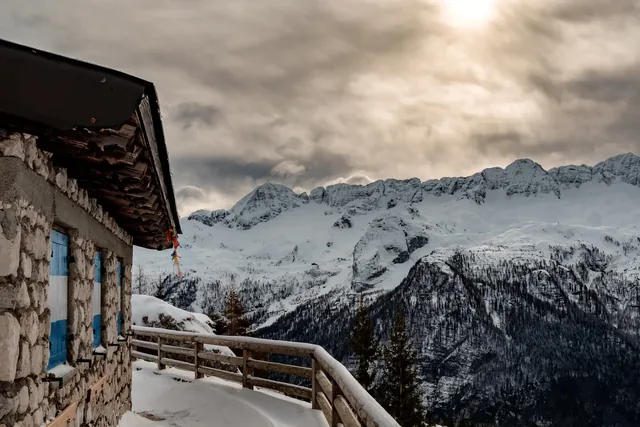 Early winter day at Sella Nevea