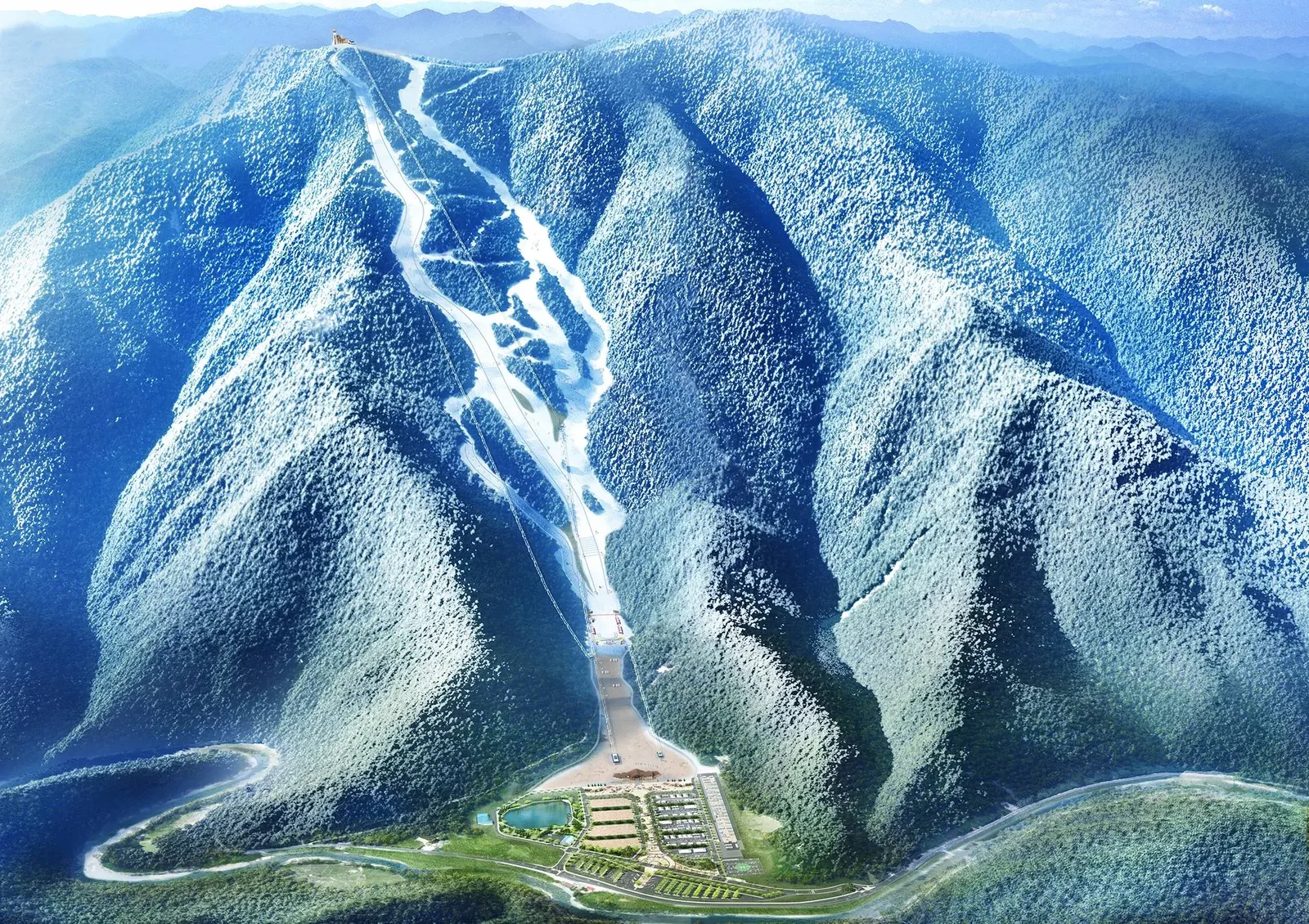 Схема склонов курорта Jeongseon Alpine Centre