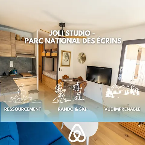 Studio à Vallouise-Pelvoux - Puy Saint Vincent, nature, rando et ski