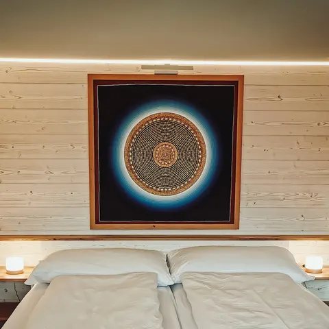 Sleeping under the mandala