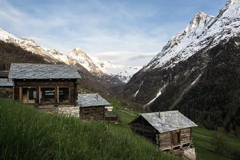 Mayen in Jean, Val d'Hérens, Valais, Sion, Switzerland