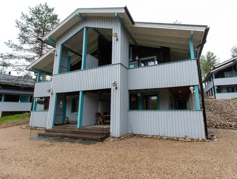 Holiday apartment in Ukkohalla, living room + kitchenette + bathroom/toilet + sauna
