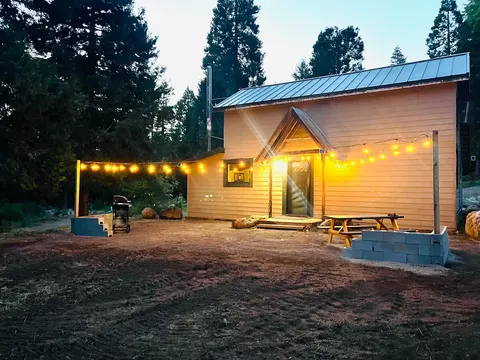 Luxury Shasta Cabin 6 acres-backs to Ntnl. Forest
