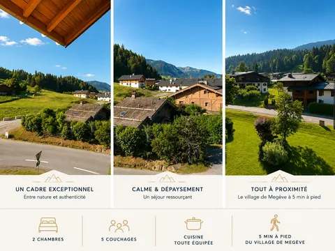 *** Le Refuge *** Logement standing Megève