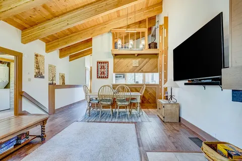 Northstar townhome with 2 balconies fireplace pool hot tub & sauna